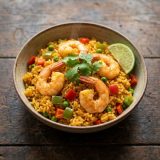 Receta: Arroz con camarones