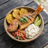 Receta: Pargo frito con patacón