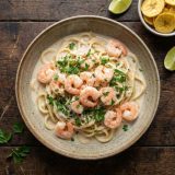 Receta: Pasta cremosa con langostinos